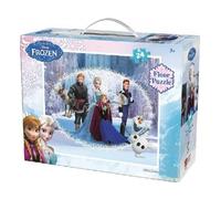 Puzzle Enfant 24 pièces : la Reine des neiges : Elsa Anna Olaf - Set Puzzle Fille avec Une Carte Tigre