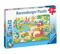 Puzzle enfant 2x12 pièces Ravensburger Mes dinos préférés G