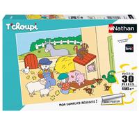 Puzzle enfant 30 pièces Nathan T'Choupi à la ferme