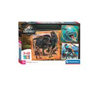 CLEMENTONI puzzle 3x48 pièces - Jurassic World