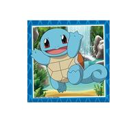 Ravensburger - Puzzle Enfant - Lot de 3 Puzzles 49 pièces - Salamèche, Bulbizarre et Carapuce/Pokémon - Fille ou garçon dès 5 Ans - Puzzle de qualité supérieure - 3 Posters Inclus - Pokémon - 05586