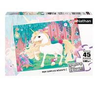 Puzzle 45 pièces Jolie Licorne Poster Inclus