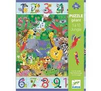 Puzzle enfant 54 pièces Djeco 1 à 10 Jungle E