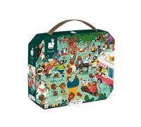 Janod – Puzzle 54 pièces Cousinade des Ours – Valisette poignée – Certifié FSC