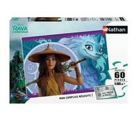 Nathan - Puzzle enfants - 60 pièces - Disney Raya et le dernier dragon - Fille ou garçon dès 6 ans - Puzzle de qualité supérieure - Carton épais et résistant - Aventure - 86576
