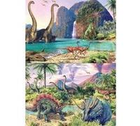Puzzle enfant au pays des dinosaures t rex stegosaurus triceratops brachiosaurus 100 pieces - Educa G