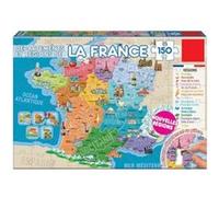 Puzzle Enfant - Carte De France : Les Departements Et Regions - 150 Pieces - Jeu Educatifs