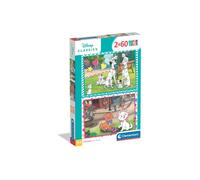 Puzzle enfant CLEMENTONI Disney Classic 2x60 pièces 27x18 cm Multicolore