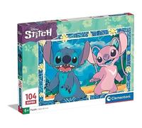 Clementoni | Puzzle Éducatif Disney Stitch 104 Pièces Enfant 4 Ans+ | Supercolor | Jeu Calme Motricité Observation | Coffret Recyclé | Cadeau Anniversaire ou Noël | Pièces Manquantes Incluses