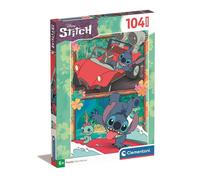 Clementoni Puzzle Disney Stitch Supercolor – 104 pièces – 6 ans+ – Motricité – Carton recyclé