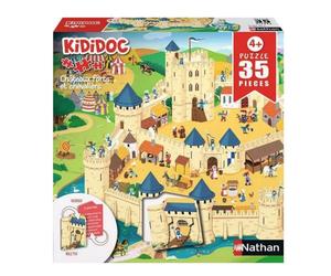 Puzzle enfant des 4 ans - puzzle kididoc - chateaux forts et chevaliers