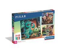 Puzzle Enfant Disney Pixar 3x48 pièces Walt Disney, Fabriqué en Italie, 25065, Clementoni