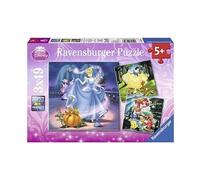 - puzzle enfant - disney princess - 3x49 pièces