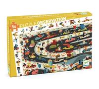 Djeco Puzzle enfant Rallye Automobile 54 pièces