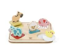 Puzzle enfant - HAPE - Puzzle 3D sonore Animaux de la ferme - Multicolore - 18 mois et plus - Intérieur