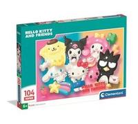 Clementoni – Puzzle Super Hello Kitty – 104 pièces – 6 ans+ – 48,5 x 33,5 cm