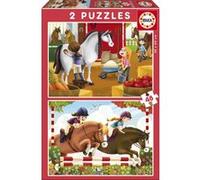 Puzzle Enfant - Les Chevaux - 2 X 48 Pieces - Educa Animaux