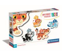 Clementoni - My First Puzzles - Animaux Sauvages - 2-3 - 4-5 pièces - 20810 Multicolore