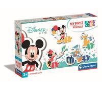 Clementoni - 20819 - Disney - Mes Premiers Puzzles - Mickey et Ses Amis - 4 Puzzles des Personnages du Dessin Animé - Jeu de Création et de Logique pour Enfants à partir de 2 Ans et Plus