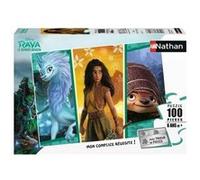 Nathan - Puzzle Enfants - 100 pièces - Raya l'aventurière - Disney - Fille ou garçon dès 6 Ans - Puzzle de qualité supérieure - Carton épais et résistant - Princesses - 86771