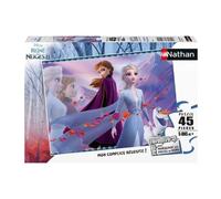 Puzzle enfant NATHAN Frozen II 45 pièces avec poster Multicolore