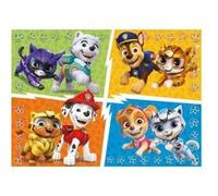 Puzzle Enfant Pat Patrouille 60 Pieces Chat Chascadeur Roxy Léo Jade Et Chien Marcus Chase Stella + 1 Carte Tigre