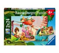 Ravensburger - Puzzle Enfant - Puzzles 2x24 p - Rocky, Bill, Mazu et Tiny - Gigantosaurus - Dès 4 Ans - 05126