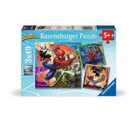 Ravensburger 3 x 49 pièces Attaque spéciale Marvel Spider-Man Bleu G