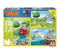 Puzzle Enfant - SCHMIDT SPIELE - Benjamin Blümchen - 3 x 48 pièces - À partir de 4 ans - Mixte