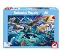 Schmidt-Spiele Puzzle pour enfants 56484 – Arctique, 150 pièces, imprimé animal, multicolore