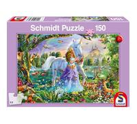 Schmidt Spiele Princesse avec licorne et château, 150 pcs