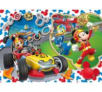 Puzzle Enfant Supercolor 104 Pièces Maxi - Mickey And The Roadster Racers