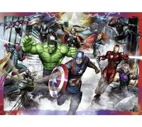 Puzzle Enfant Xxl 100 Pieces Hulk - Iron Man - Captain America - Cyborg - Super Héros - Garçon