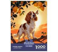 Puzzle English Cocker Spaniel 1000 Pièces pour Adultes Et Enfants, Jeu en Famille, Jeu Éducatif, Puzzle Citronnier, Home Decor, Cadeau Enfant 38x26cm/1000pcs