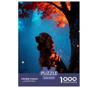 Puzzle English Cocker Spaniel 1000 Pièces pour Adultes Et Enfants, Jeu en Famille, Jeu Éducatif, Puzzle Autumn Bois, Décoration Intérieure, Cadeau Famille 70x50cm/1000pcs