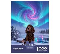 Puzzle English Cocker Spaniel 1000 Pièces pour Enfants Et Adultes, Jeu ÉduChatif, Puzzle Lac Nébuleux, Home Decor, Cadeau Enfant 70x50cm/1000pcs