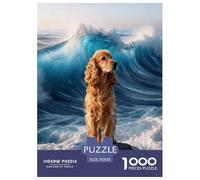 Puzzle English Cocker Spaniel 1000 Pièces pour Enfants Et Adultes, Jeu Ludique Et Instructif, Puzzles Récif de Vagues, DéCoration, Idée Cadeau 70x50cm/1000pcs