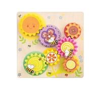 Puzzle Engrenages abeilles et fleurs
