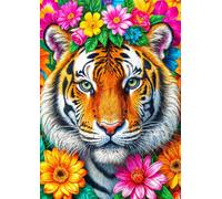 Puzzle Enjoy Puzzle - Stripes and Blooms - 1000 Pièces
