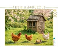 Puzzle · Entre Fleurs et Plumes de Poulet | 1000 pièces · Format assemblé 64 × 48 cm · CALVENDO Puzzle