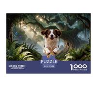 Puzzle Épagneul Breton 1000 Pièces pour Adultes Et Enfants, Plaisir Partagé en Famille, Jeu ÉduChatif, Puzzle Forêt, Décoration Intérieure, Cadeau Enfant 52x38cm/1000pcs