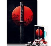 Puzzle Épée sous la Lune pour Adultes et Adolescents, Aide Le Cerveau à exercer des Jouets addictifs pour cultiver la Patience, Excellent Cadeau 38x26cm