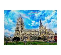 Puzzle Équateur 1000 pièces Équateur Cathédrale de Quito Jeu de Puzzle Œuvre d'art Souvenir de Voyage 26x38CM