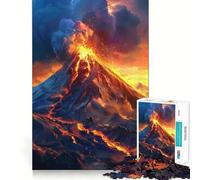 Puzzle Éruption Volcanique pour Adolescents 1000 Pièces Stimule l'esprit Amusant Découpe Nette Pièces Robustes Activité de Réunion Réconfortante (50x75cm)