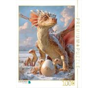 Puzzle · Erwachte Drachen | Eine aufmerksame Drachenmutter · 1000 pièces · Format assemblé 64 × 48 cm · CALVENDO Puzzle