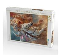 Puzzle · Erwachte Drachen | Flucht ist die bessere Alternative · 1000 pièces · Format assemblé 64 × 48 cm · CALVENDO Puzzle