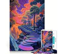 Puzzle Escalier vers Le surréalisme 1000 pièces pour Adolescents, Jouet Mental Anti-anxiété, découpe Premium, Cadeau élégant 38x52cm