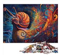 Puzzle Escargot pour Adultes, 1000 pièces, 100% Carton recyclé, Cadeaux Secrets du Père Noël, 26 x 38 cm