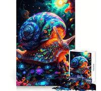 Puzzle Escargot Psychédélique pour Adolescents 1000 Pièces Jeu Intellectuel Évasion Calme Découpe de Qualité Cadeau de Saison (50x75cm)