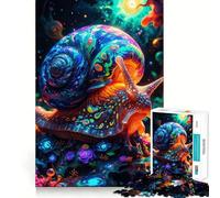 Puzzle Escargot Psychédélique pour Adultes 1000 Pièces Stimule la Mémoire Loisirs Amusant Bords Précis Joli Cadeau (38x26cm)